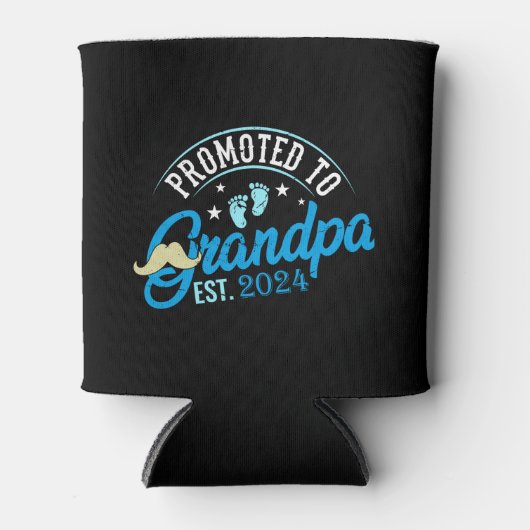 Gepromoveerd naar Grandad EST 2024 New Grandad Gif Blikjeskoeler (Voorkant)