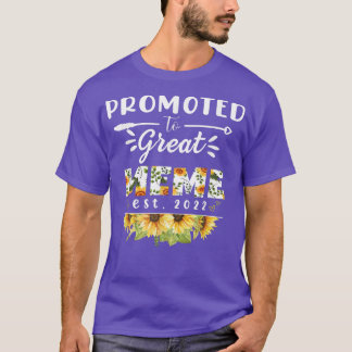 Gepromoveerd naar Great Meme Est 2022 Floral First T-shirt
