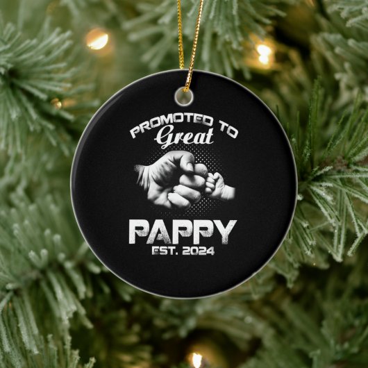 Gepromoveerd naar Great Pappy Est Keramisch Ornament (Boom)