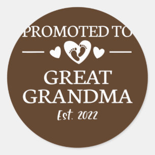 Gepromoveerd naar grootmoeder 2022 New Great Grand Ronde Sticker