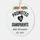 Gepromoveerd naar grootouders Gepersonaliseerde Ba Keramisch Ornament (Links)