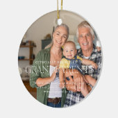 Gepromoveerd naar grootouders | sentimentele foto keramisch ornament (Links)