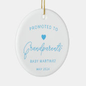 Gepromoveerd naar grootouders Zwangerschap Aankond Keramisch Ornament (Rechts)
