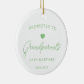 Gepromoveerd naar grootouders Zwangerschap Aankond Keramisch Ornament (Rechts)