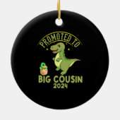 Gepromoveerd naar grote neef EST 2024, grappige ne Keramisch Ornament (Achterkant)