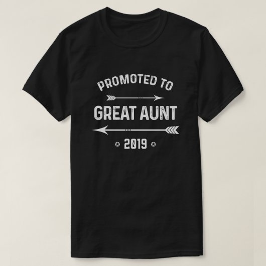 Gepromoveerd naar grote tante 2019 t-shirt (Design voorkant)