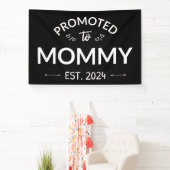 Gepromoveerd naar mama Est. 2024 II Spandoek (Insitu)