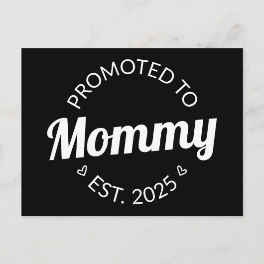 Gepromoveerd naar mama Est. 2025 I Briefkaart (Voorkant)