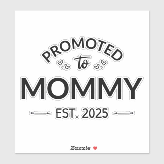 Gepromoveerd naar mama Est. 2025 II Sticker (Vel)