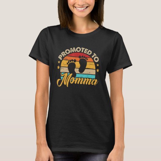 Gepromoveerd naar mama Moederdag nieuwe mama eerst T-shirt (Voorkant)
