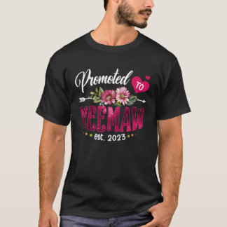 Gepromoveerd naar Meemaw 2023 Eerste keer New Meem T-shirt