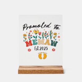 Gepromoveerd naar Memaw West. 2025: een bijzonder Acryl Bord