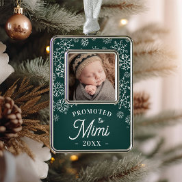 Gepromoveerd naar Mimi | Baby Foto Grandma Verzilverd Omlijst Ornament