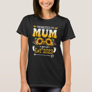 Gepromoveerd naar Mum Again EST 2023 Nieuwe Mum T-shirt