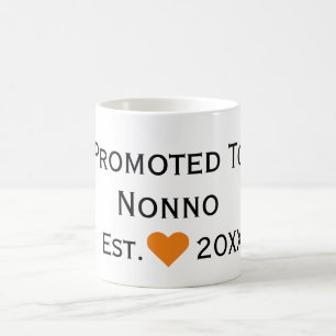 Gepromoveerd naar Nonno Black & Oranje Mok