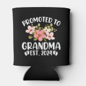 Gepromoveerd naar oma 2024 Eerste keer Nana Floral Blikjeskoeler (Achterkant)