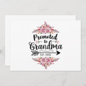 Gepromoveerd naar oma 2025 zwangerschapsaankondigi aankondiging (Voorkant / Achterkant)