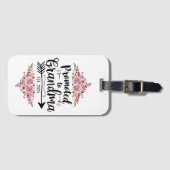 Gepromoveerd naar oma 2025 zwangerschapsaankondigi bagagelabel (Voorkant (horizontaal))