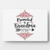 Gepromoveerd naar oma 2025 zwangerschapsaankondigi fotoplaat (voorkant)