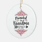 Gepromoveerd naar oma 2025 zwangerschapsaankondigi keramisch ornament (Links)