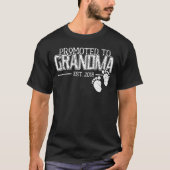 Gepromoveerd naar oma zwangerschap aankondiging ca t-shirt (Voorkant)