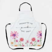 Gepromoveerd naar Oma Zwangerschapsaankondiging Schort (Voorkant)