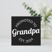 Gepromoveerd naar opa Est. 2024 I Aankondiging (Staand voorkant)