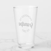 Gepromoveerd naar opa Est. 2024 I Glas (Achterkant)