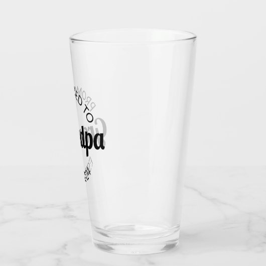 Gepromoveerd naar opa Est. 2024 I Glas (Links)