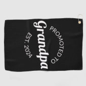 Gepromoveerd naar opa Est. 2024 I Golfhanddoek (Horizontaal)