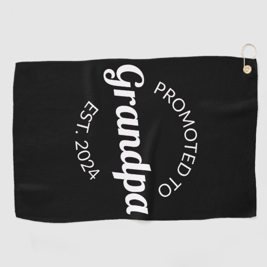 Gepromoveerd naar opa Est. 2024 I Golfhanddoek