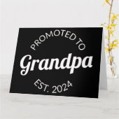 Gepromoveerd naar opa Est. 2024 I Kaart (Gele Bloem)