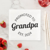 Gepromoveerd naar opa Est. 2024 I Servet (Insitu)