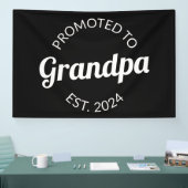 Gepromoveerd naar opa Est. 2024 I Spandoek (Beurs)