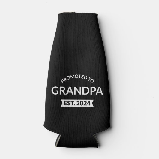 Gepromoveerd naar opa Est. 2024 II Flesjeskoeler (Voorkant)