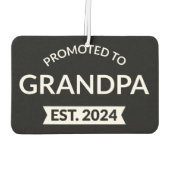 Gepromoveerd naar opa Est. 2024 II Luchtverfrisser (Achterkant)