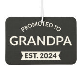 Gepromoveerd naar opa Est. 2024 II Luchtverfrisser (Voorkant)