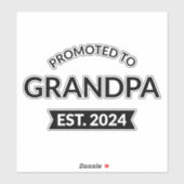 Gepromoveerd naar opa Est. 2024 II Sticker (Vel)