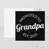 Gepromoveerd naar opa Est. 2025 I Aankondiging (Voorkant / Achterkant)
