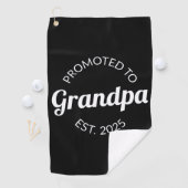 Gepromoveerd naar opa Est. 2025 I Golfhanddoek (Insitu)