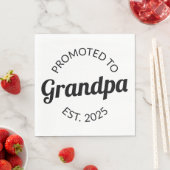 Gepromoveerd naar opa Est. 2025 I Servet (Insitu)