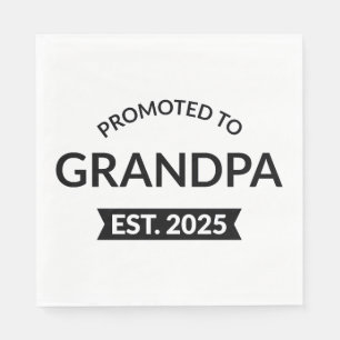 Gepromoveerd naar opa Est. 2025 II Servet