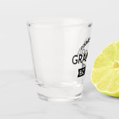 Gepromoveerd naar opa Est. 2025 II Shot Glas (Links)