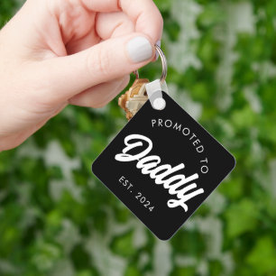 Gepromoveerd naar Papa Nieuw Papa Gift Vaders Dag Sleutelhanger