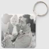 Gepromoveerd naar Papa Nieuw Papa Gift Vaders Dag Sleutelhanger (Achterkant)