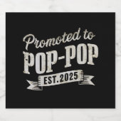 Gepromoveerd naar Pop-Pop EST 2025 eerste keer Pop Bier Etiket (Enkel label)