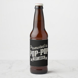 Gepromoveerd naar Pop-Pop EST 2025 eerste keer Pop Bier Etiket