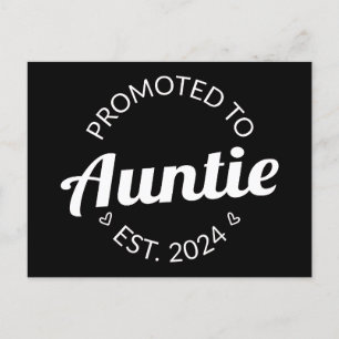 Gepromoveerd naar tante Est. 2024 I Briefkaart
