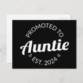 Gepromoveerd naar tante Est. 2024 I Briefkaart (Voorkant / Achterkant)