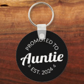 Gepromoveerd naar tante Est. 2024 I Sleutelhanger (Achterkant)